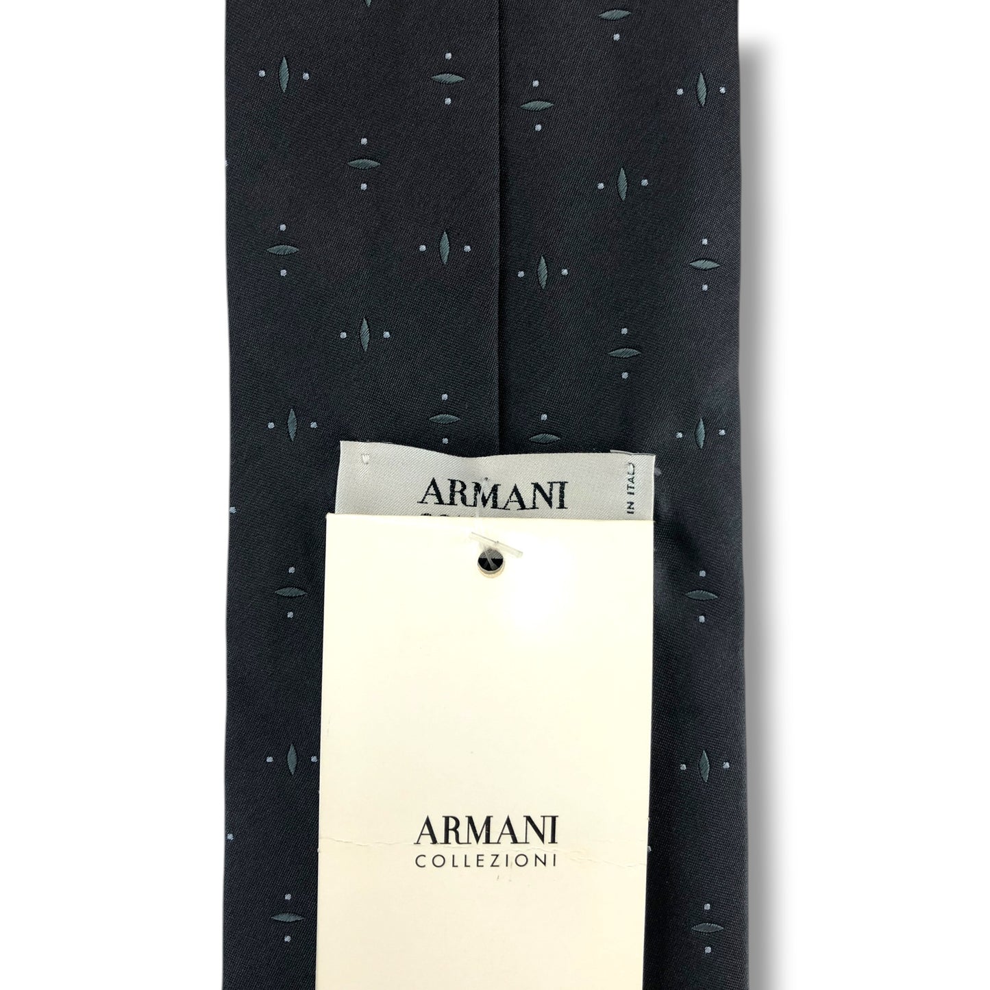 【8230】未使用保管品　アルマーニコレツィオーニ　ネクタイ　グレー系