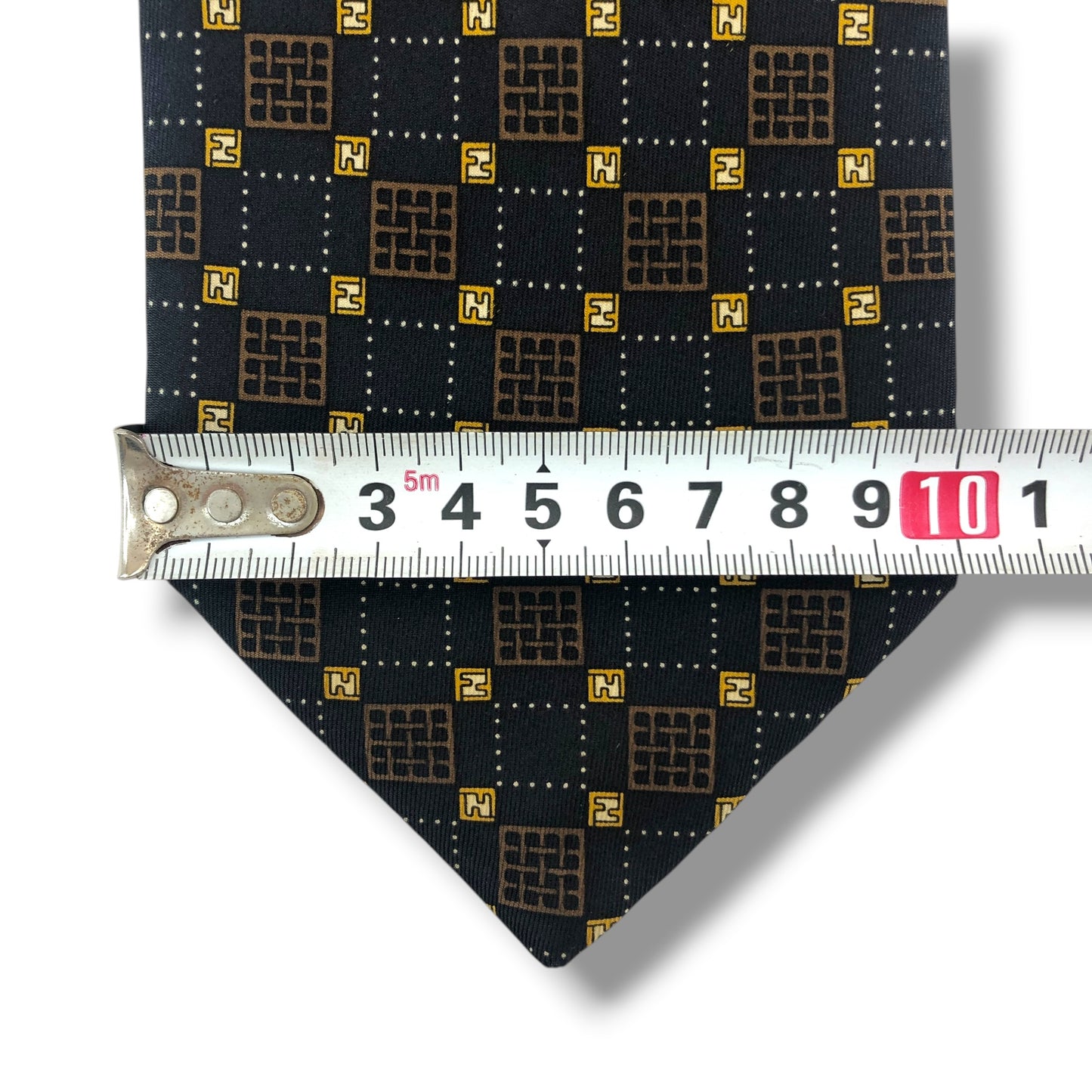 【8234】良品！フェンディ　ネクタイ　ブラック系