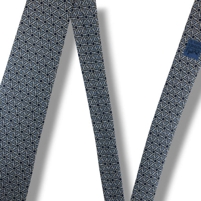 【8256】美品！エルメス　ネクタイ　ネイビー系