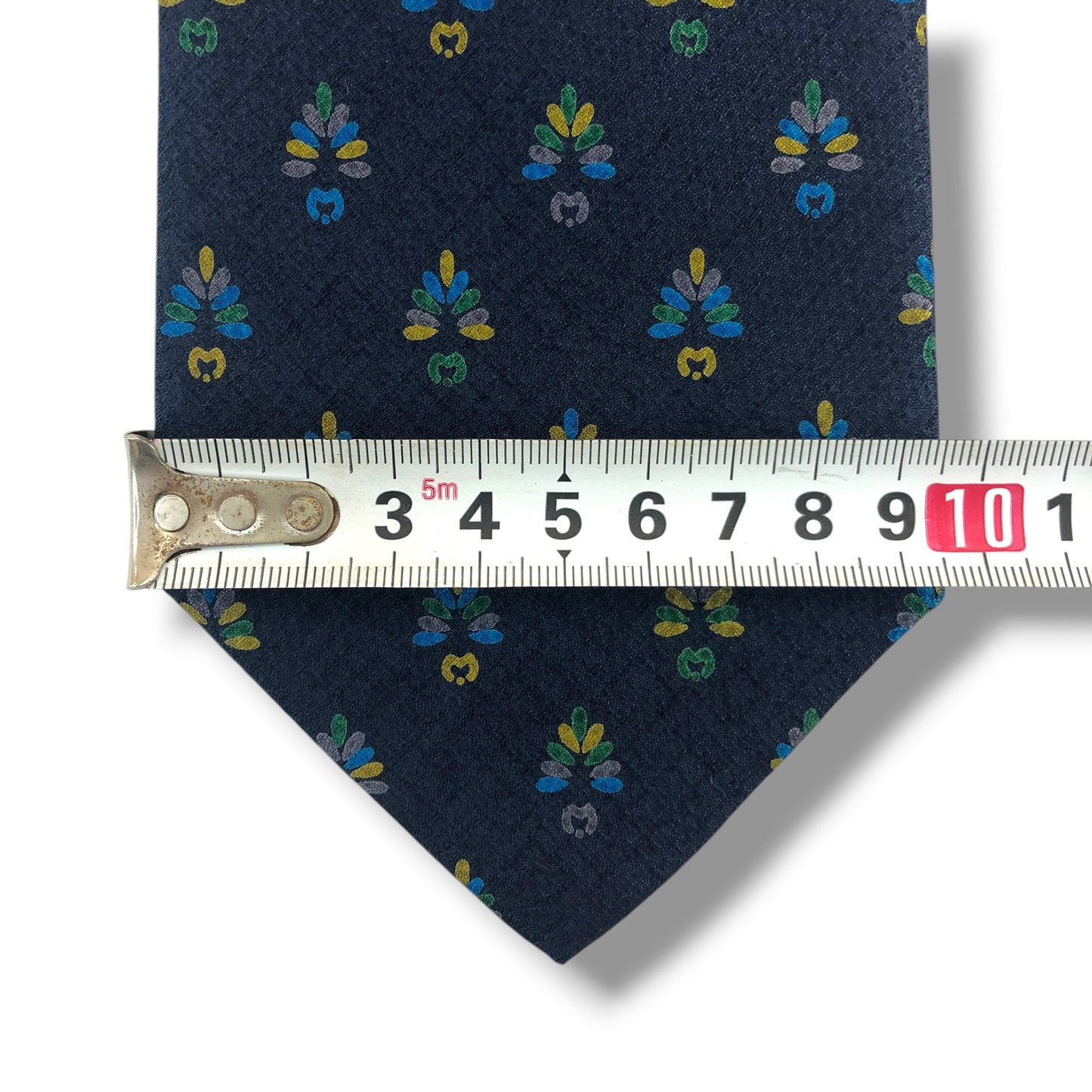 【8278】美品！ミラショーン　ネクタイ　ネイビー系
