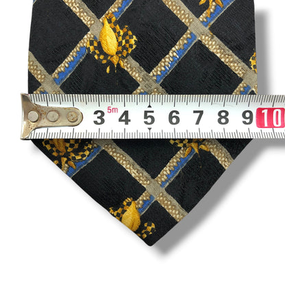 【8318】良品！エルメネジルドゼニア　ネクタイ　ブラック系