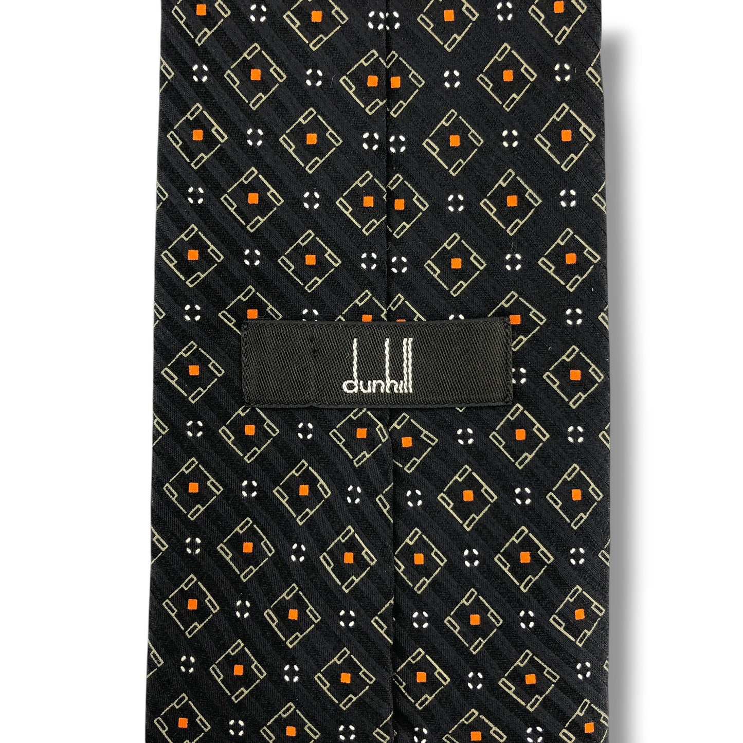 【8323】良品！ダンヒル　ネクタイ　ブラック系