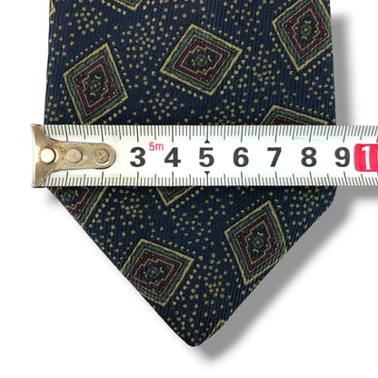 【8334】良品！エルメネジルドゼニア　ネクタイ　ネイビー系