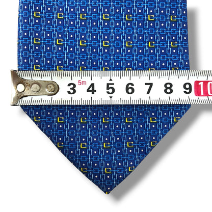【8350】良品！ピエールカルダン　ネクタイ　ブルー系