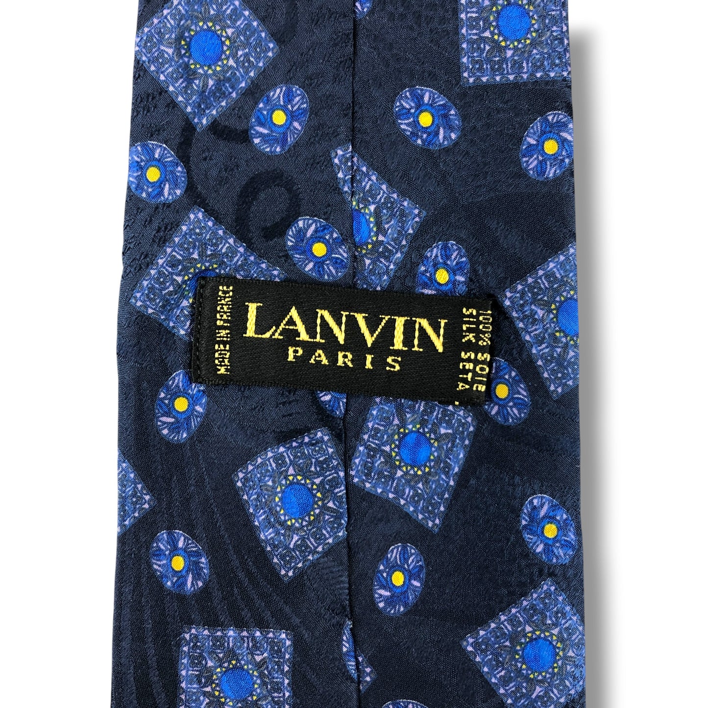 【8351】美品！ランバン　ネクタイ　ネイビー系