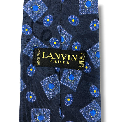 【8351】美品！ランバン　ネクタイ　ネイビー系