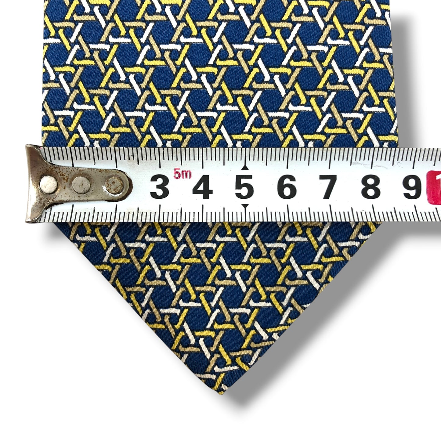 【8365】美品！エルメス　ネクタイ　ブルー系