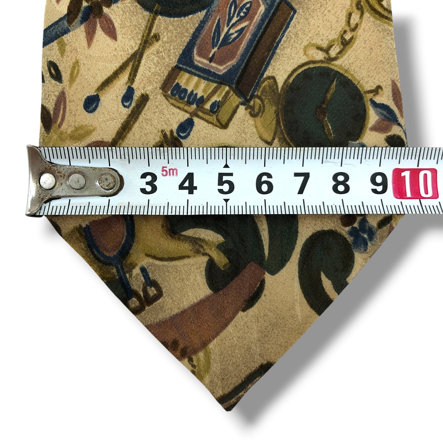 【8379】良品！エルメネジルドゼニア　ネクタイ　ベージュ系