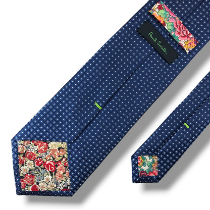 【8410】美品！ポールスミス　ネクタイ　ブルー系
