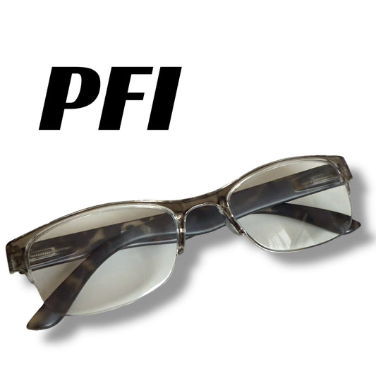 [22] Almost new! PFI glasses in black and leopard print 