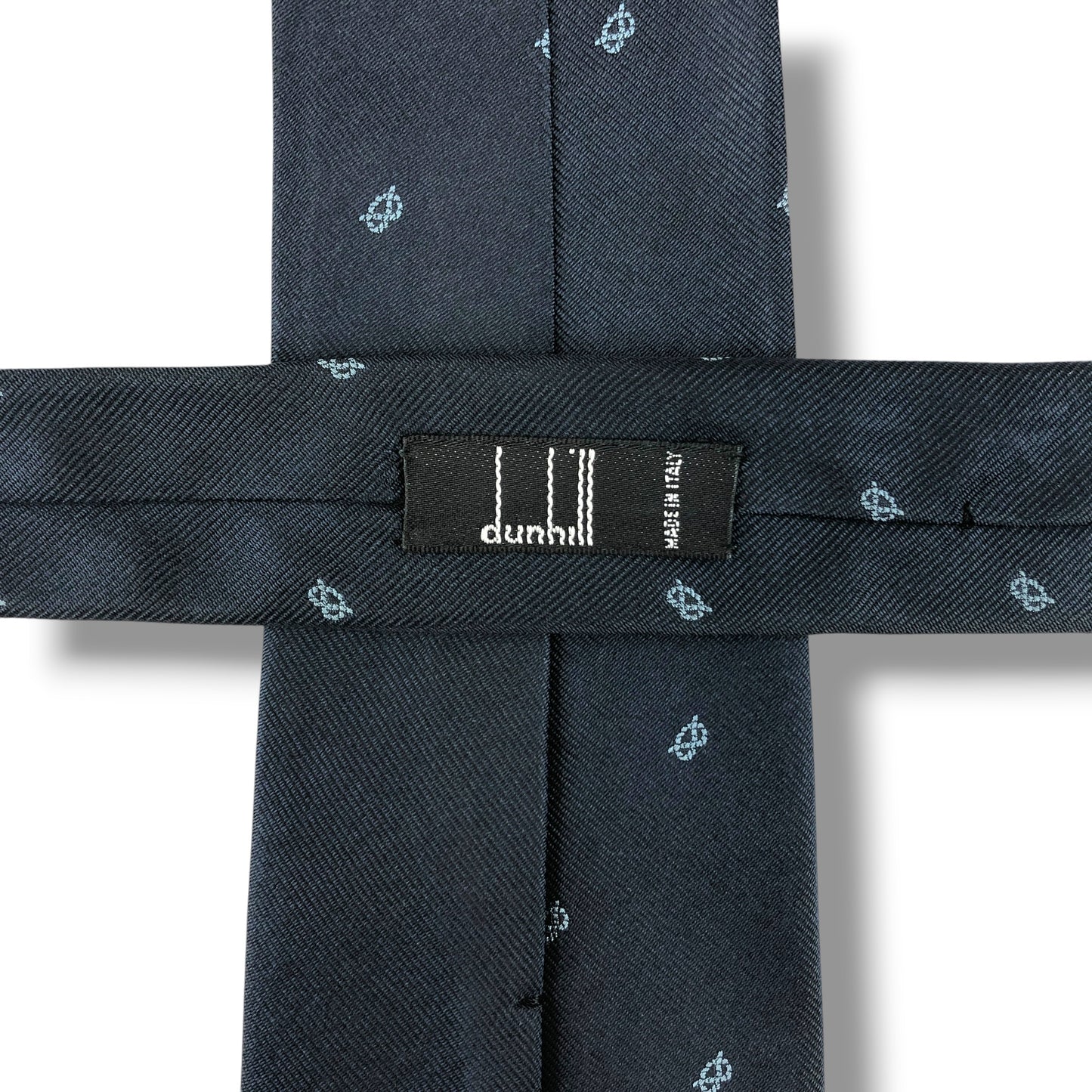 【8442】美品！ダンヒル　ネクタイ　ネイビー系　ヨット柄