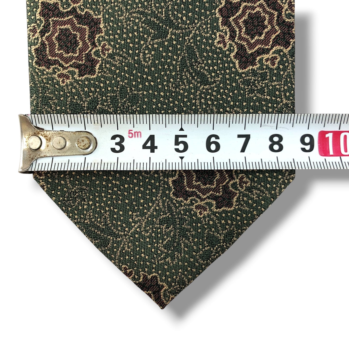 【8445】美品！カルヴェン　ネクタイ　薄グリーン系