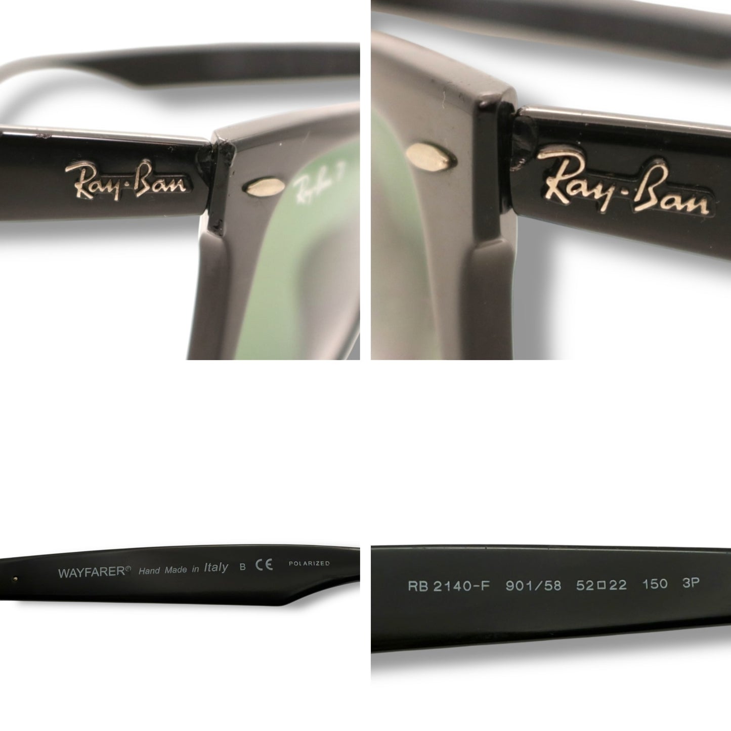 【167】可品！レイバン　サングラス　ブラック系　ウェイファーラー