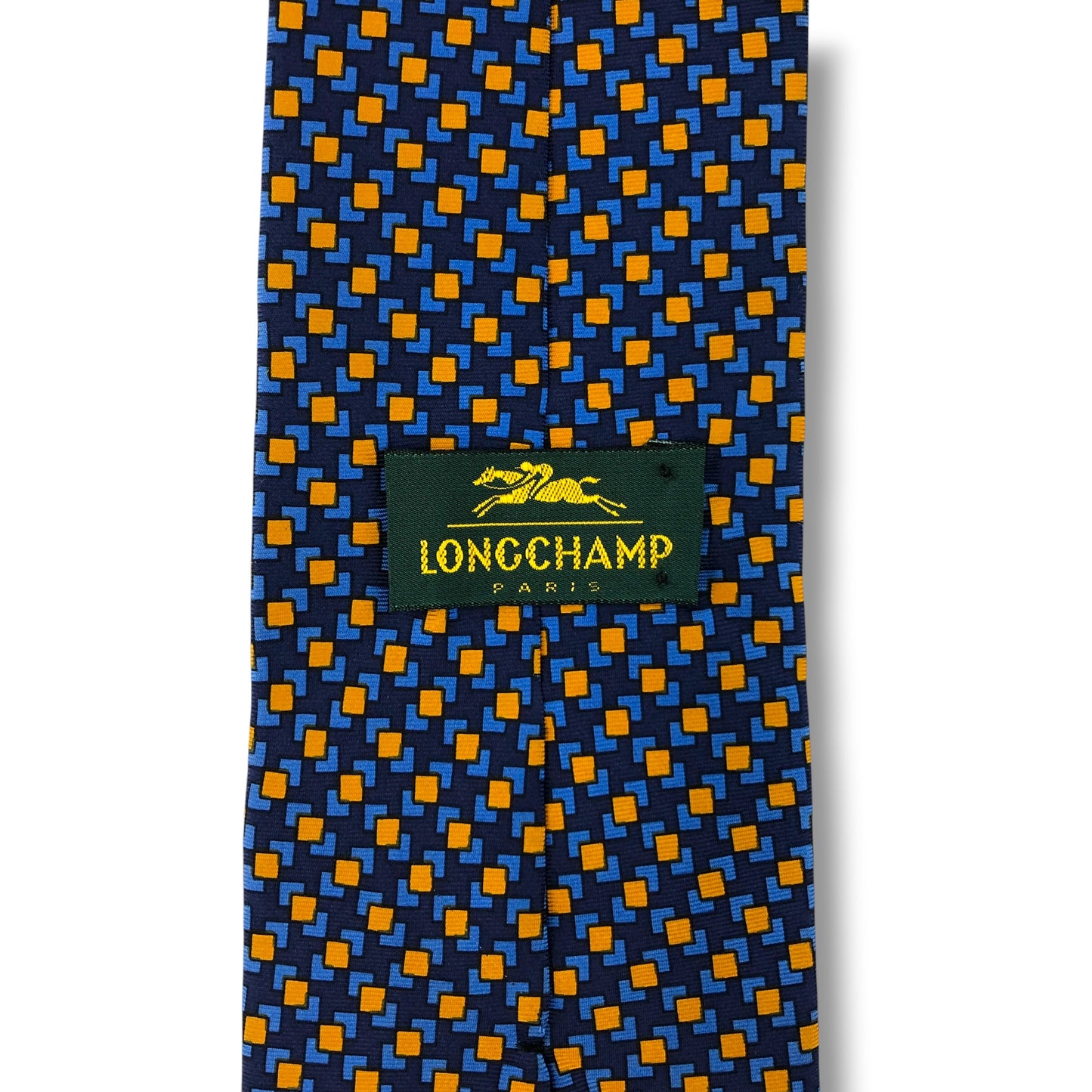 【8450】良品！ロンシャン　ネクタイ　ブルー系