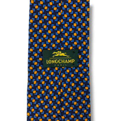 【8450】良品！ロンシャン　ネクタイ　ブルー系