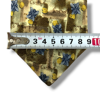 【8471】良品！ニナリッチ　ネクタイ　ライトブラウン系　花柄