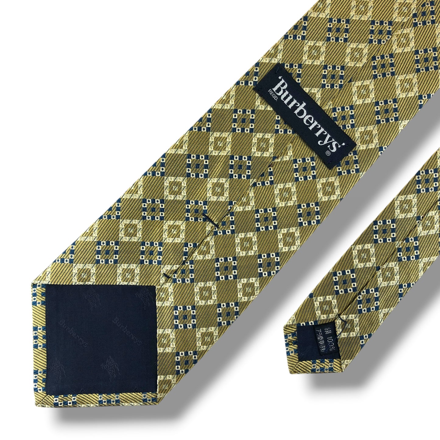 【8480】美品！バーバリー　ネクタイ　ゴールド系