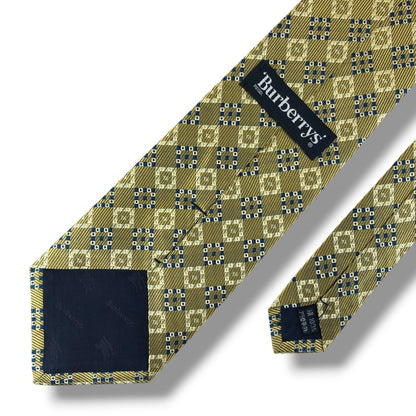 【8480】美品！バーバリー　ネクタイ　ゴールド系