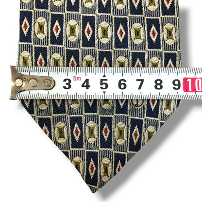 【8481】美品ー良品！ダンヒル　ネクタイ　ネイビー系