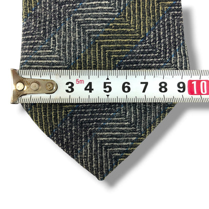 【8498】美品！ジバンシー　ネクタイ　グレー系×ブルー系