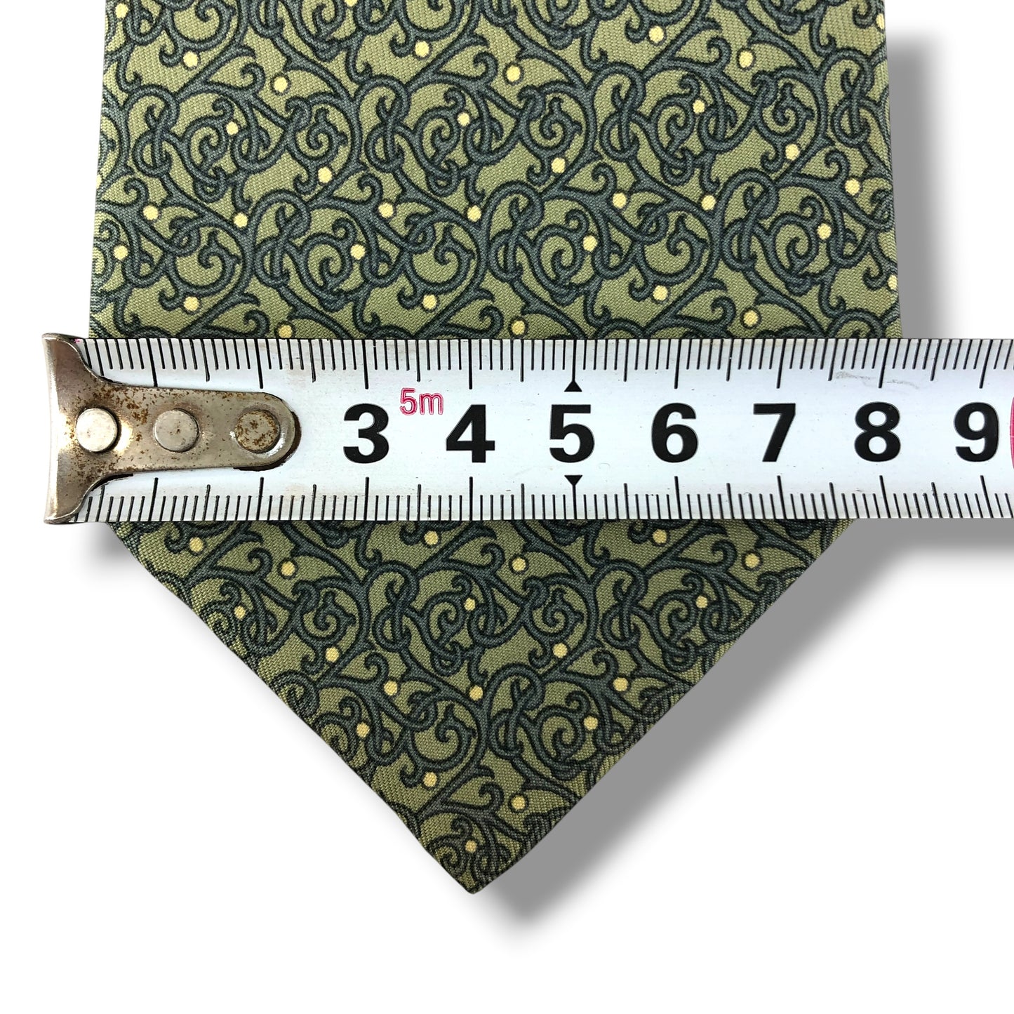 【8512】良品！エルメス　ネクタイ　薄緑系