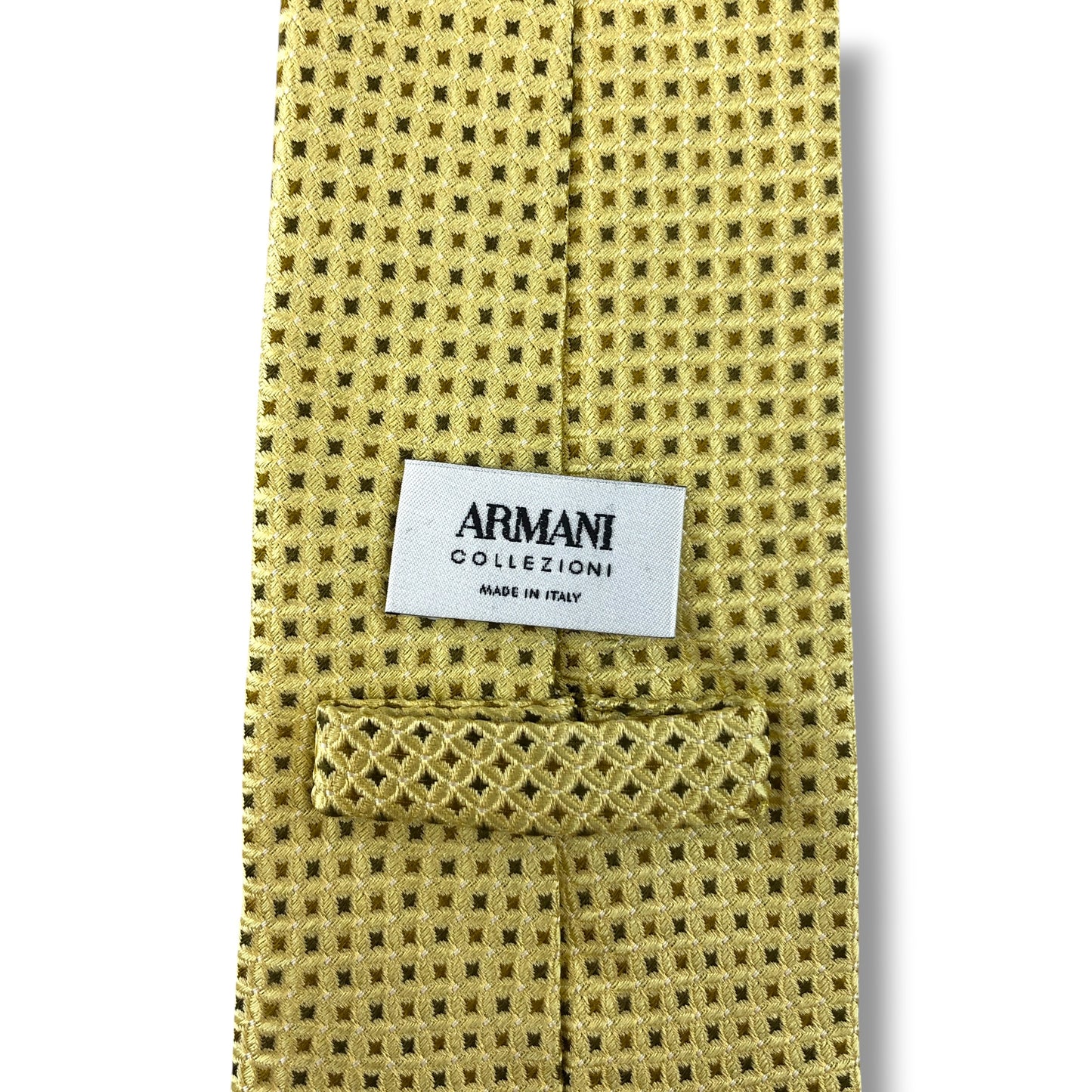 【8516】美品！アルマーニ　ネクタイ　ゴールド系