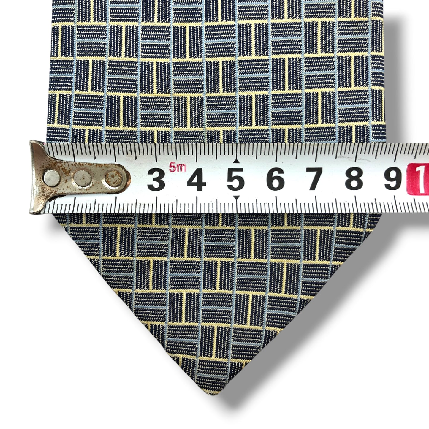 【8561】可品！エルメス　ネクタイ　グレー系　H柄