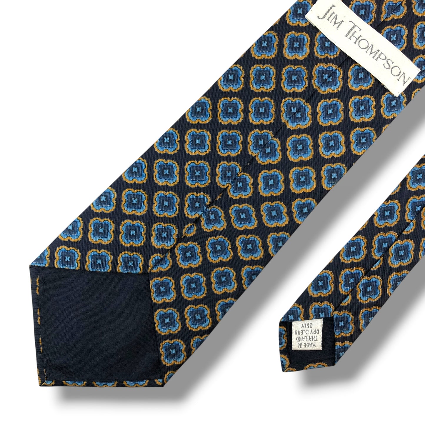 【8585】良品！ジムトンプソン　ネクタイ　ネイビー系