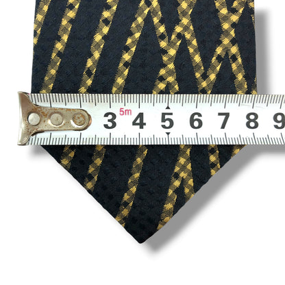 【8589】美品！銀座田屋　ネクタイ　ネイビー系
