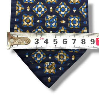 【8595】良品！ミラショーン　ネクタイ　ネイビー系