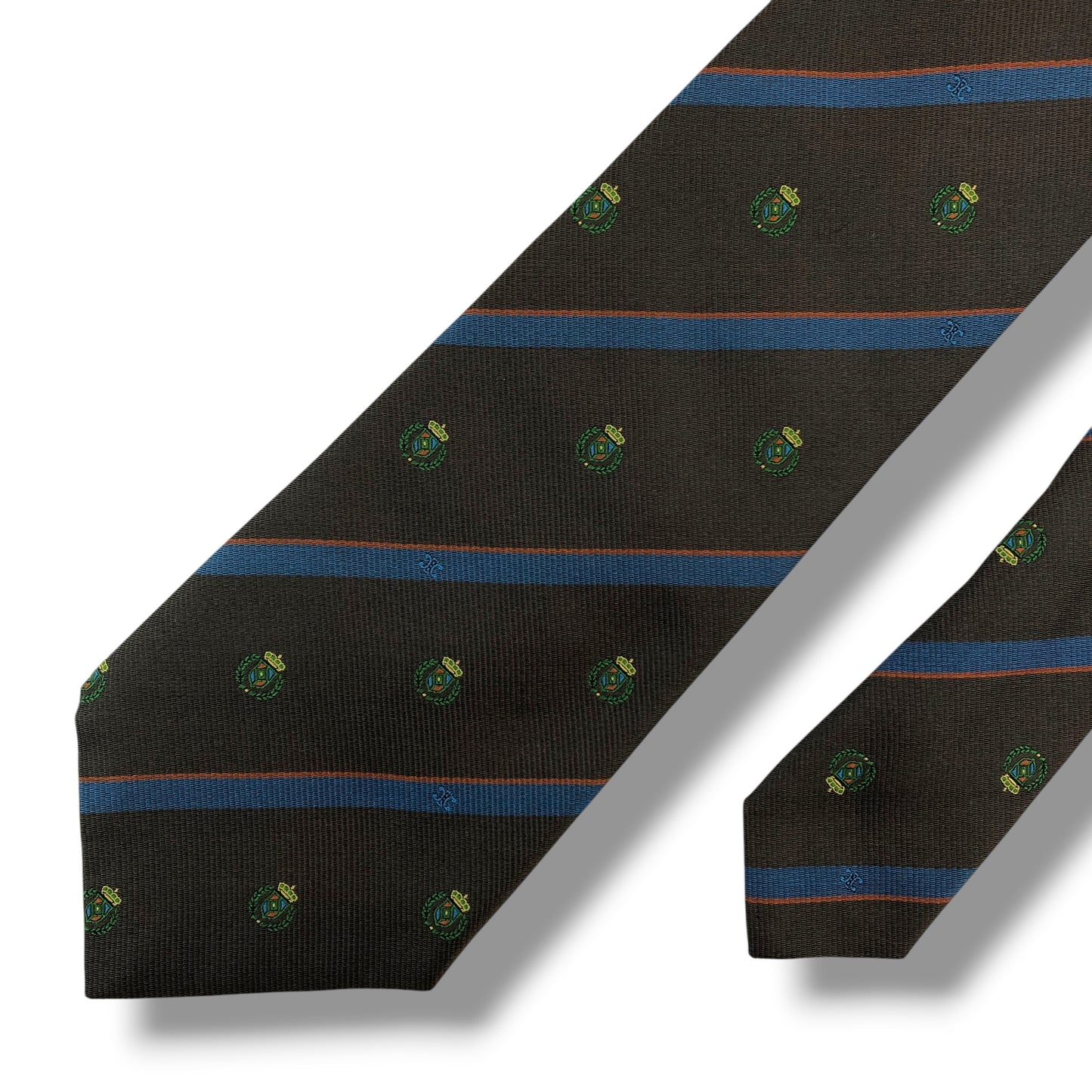 【8637】美品！セリーヌ　ネクタイ　ダークブラウン系
