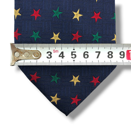 【8660】美品！ハケットロンドン　ネクタイ　ネイビー系　星柄