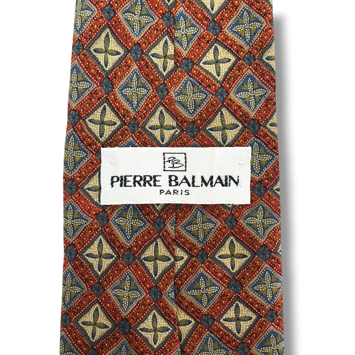 【8667】美品！ピエールバルマン　ネクタイ　ブラウン系