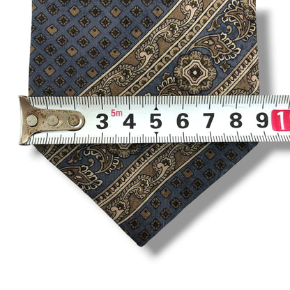 【8691】美品！バーバリー　ネクタイ　ダスティブルー系