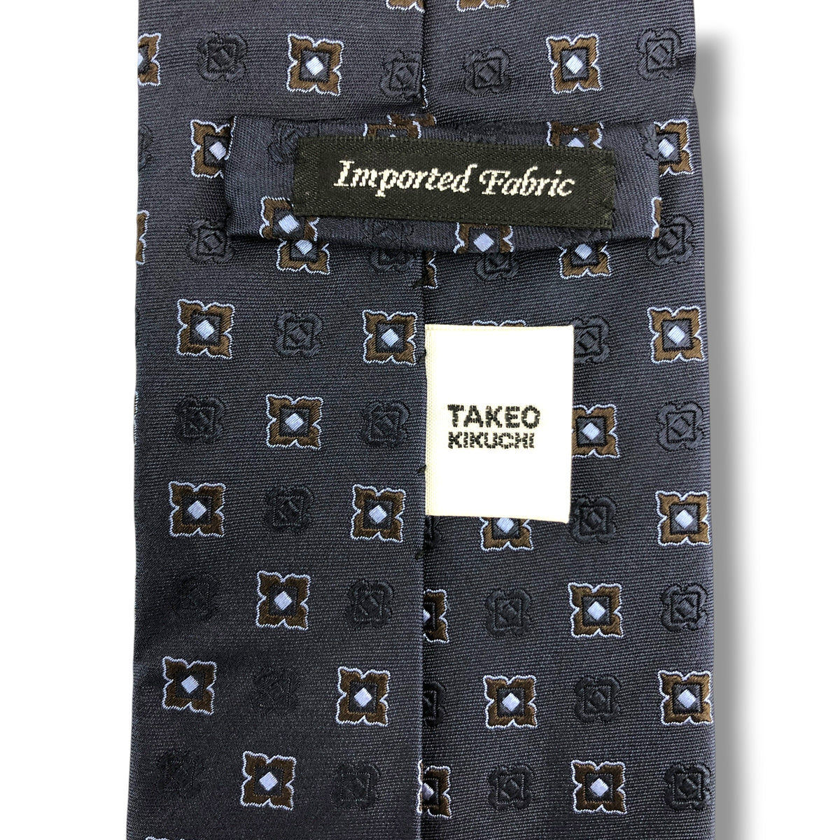 【8693】美品！タケオキクチ　ネクタイ　ネイビー系