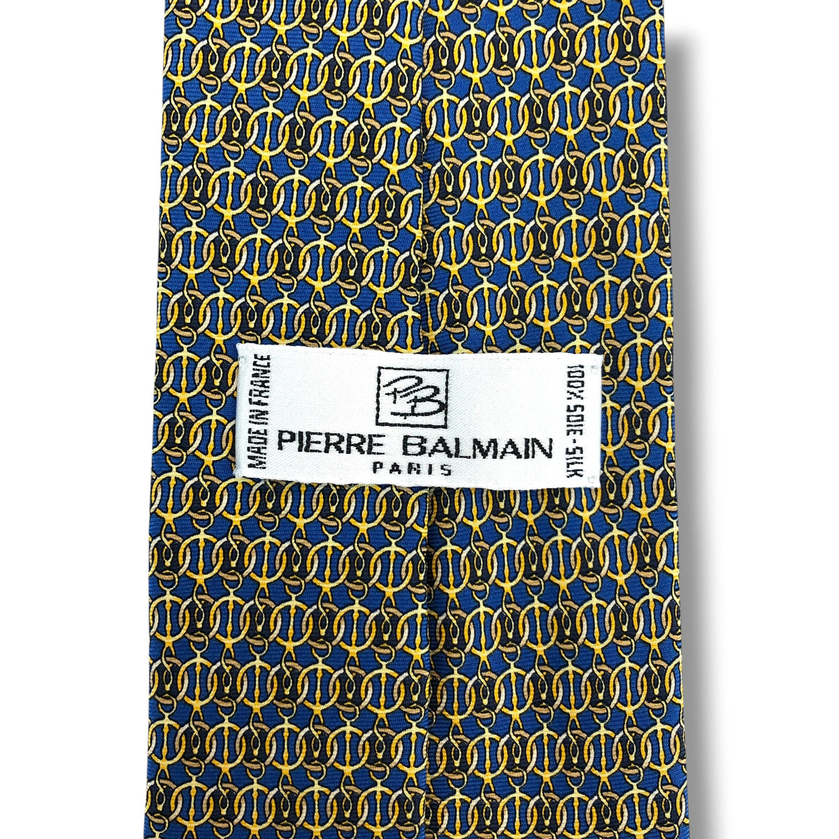 【8714】美品ー良品！ピエールバルマン　ネクタイ　ブルー系