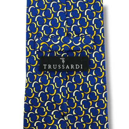 【8722】美品ー良品！トラサルディ　ネクタイ　ブルー系