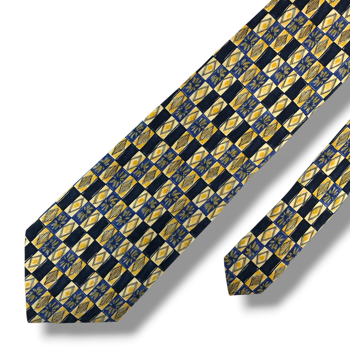 【8733】良品！レノマ　ネクタイ　ネイビー系