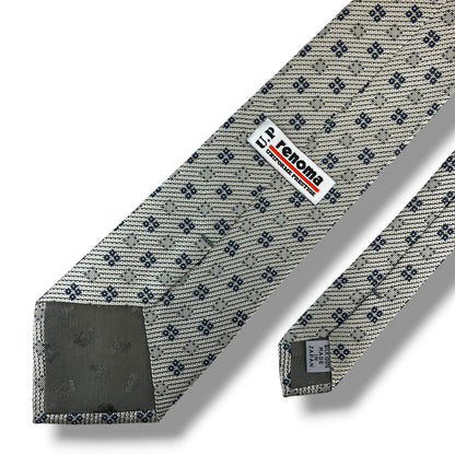 【8739】美品！レノマ　ネクタイ　シルバー系