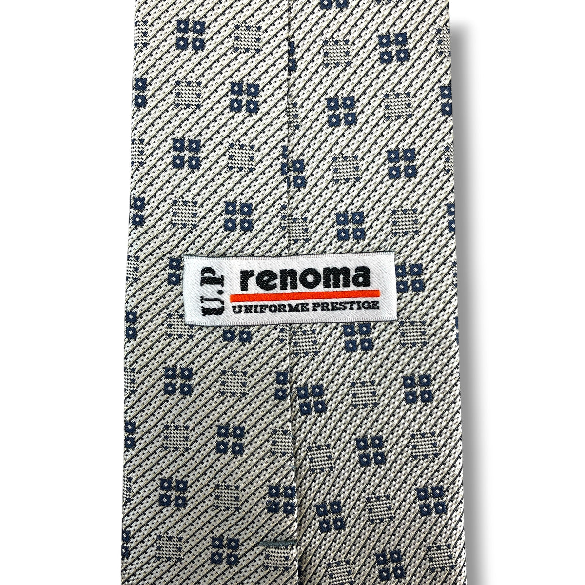 【8739】美品！レノマ　ネクタイ　シルバー系