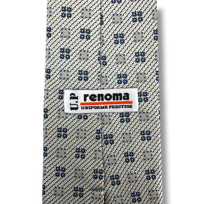 【8739】美品！レノマ　ネクタイ　シルバー系
