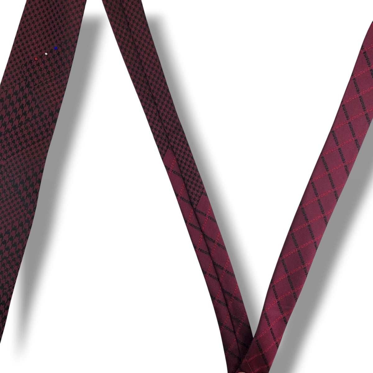 【8760】美品！レノマ　ネクタイ　ワインレッド