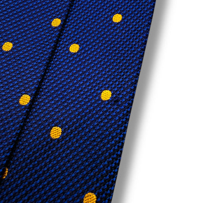 【7727】美品！ヴェルサーチ　ネクタイ　ブルー系　ドット柄