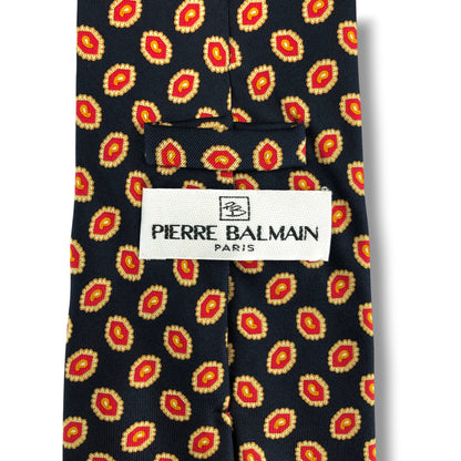【8768】美品ー良品！ピエールバルマン　ネクタイ　ブラック系