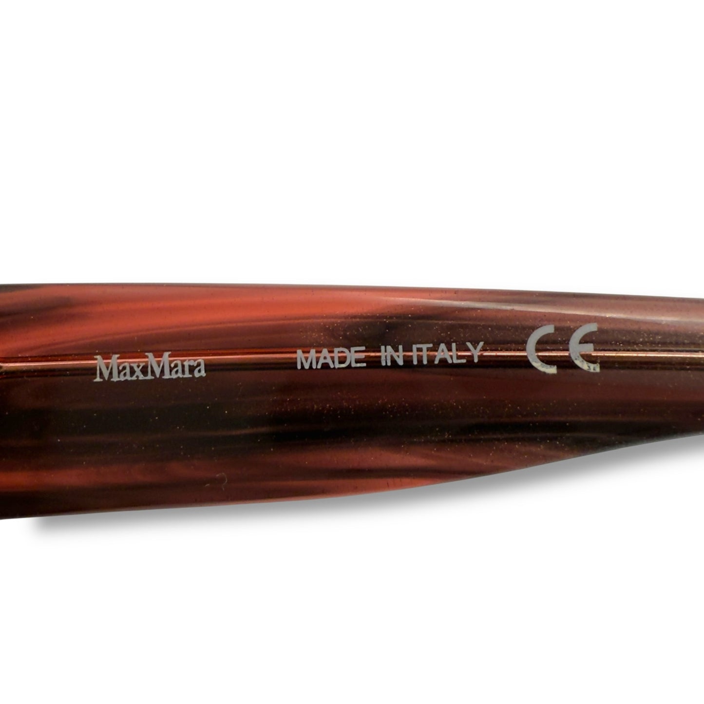 【166】良品！マックスマーラ　メガネ　レッド系