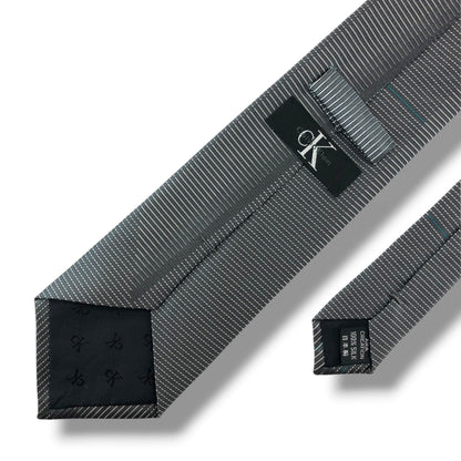 【8780】美品！カルバンクライン　ネクタイ　グレー系