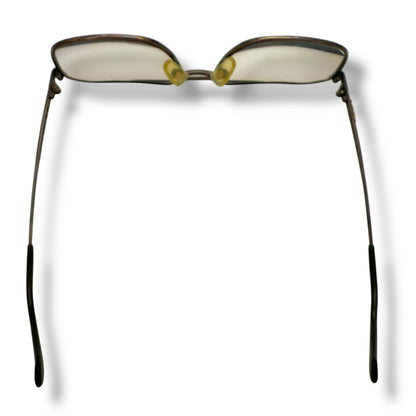 【216】可品！ヴィンテージ　ジバンシー　メガネ　ブラウン系