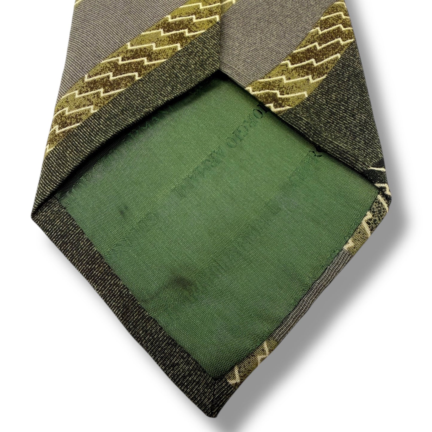 【7695】良品！アルマーニ　ネクタイ　グリーン系