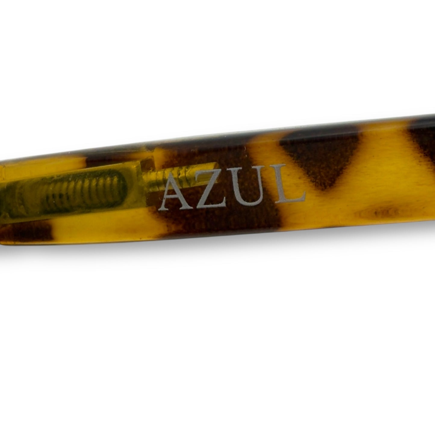 【154】良品！アズール　サングラス　折りたたみ式　ヒョウ柄系