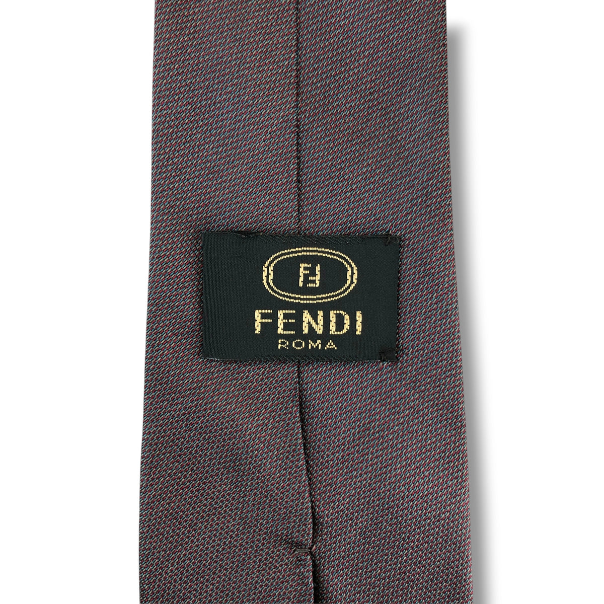【8813】良品！フェンディ　ネクタイ　レッド×ブルー系